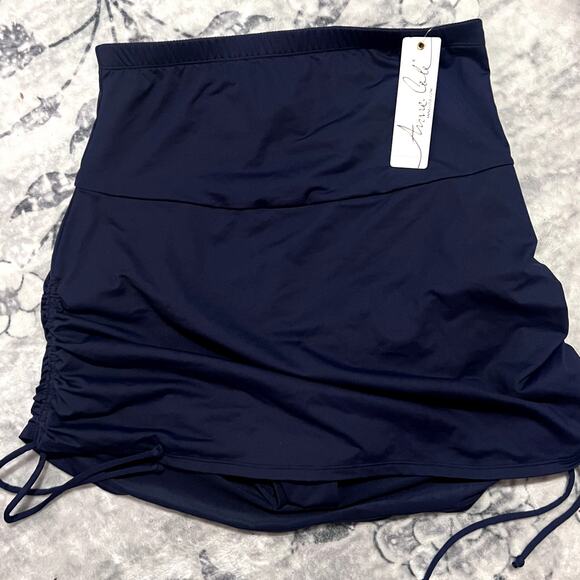 Anne Cole Super High-Waist Shape Control Skirt Bikini Bottom Sz XL - Picture 1 of 5